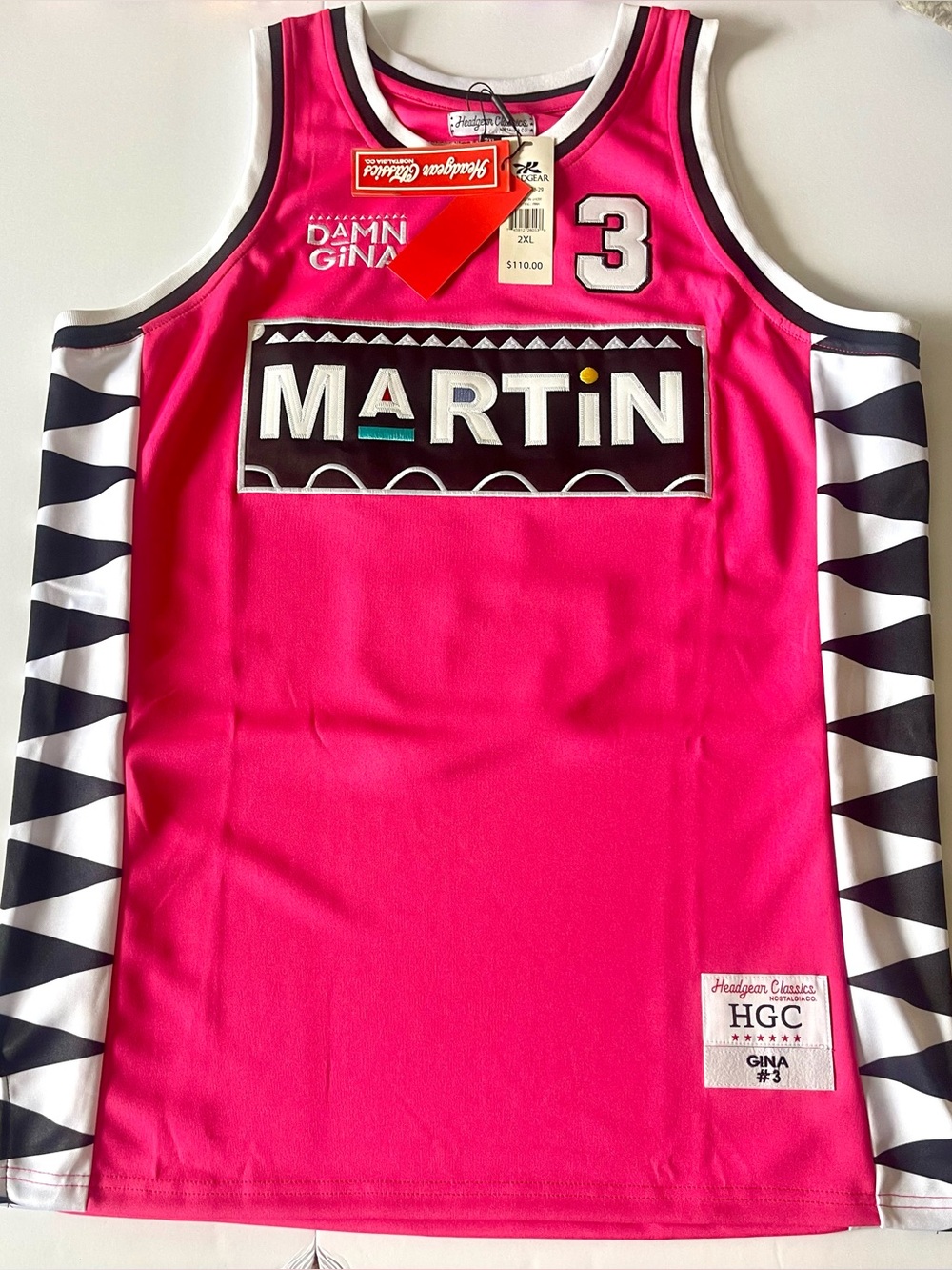 Martin Pink Basketball Jersey by HGC